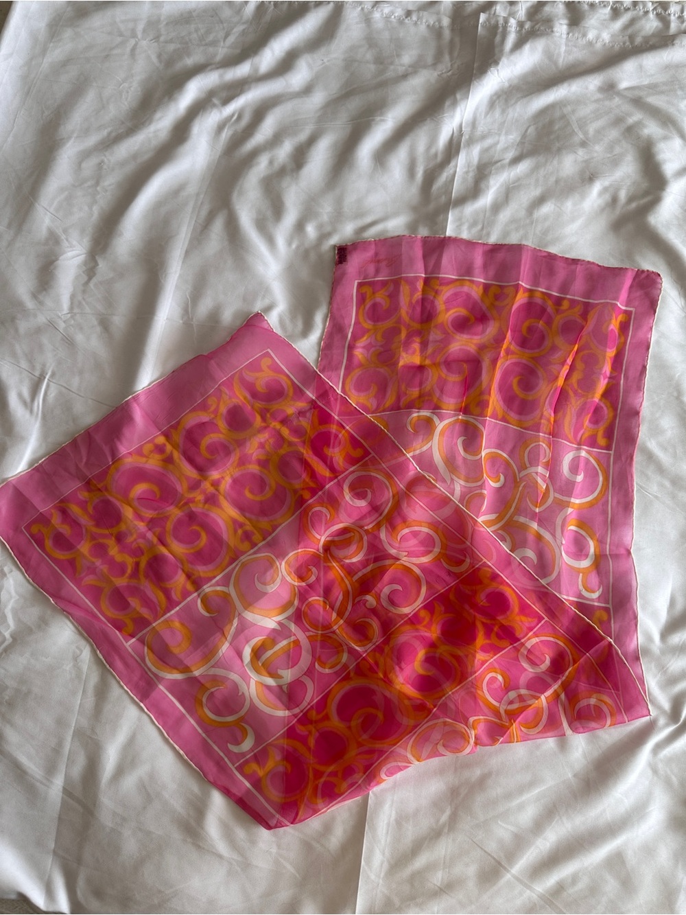 Pink Swirl Print Women's Scarf Skirt
